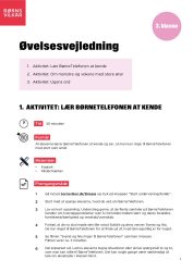 Øvelsesvejledning til 2. klasse